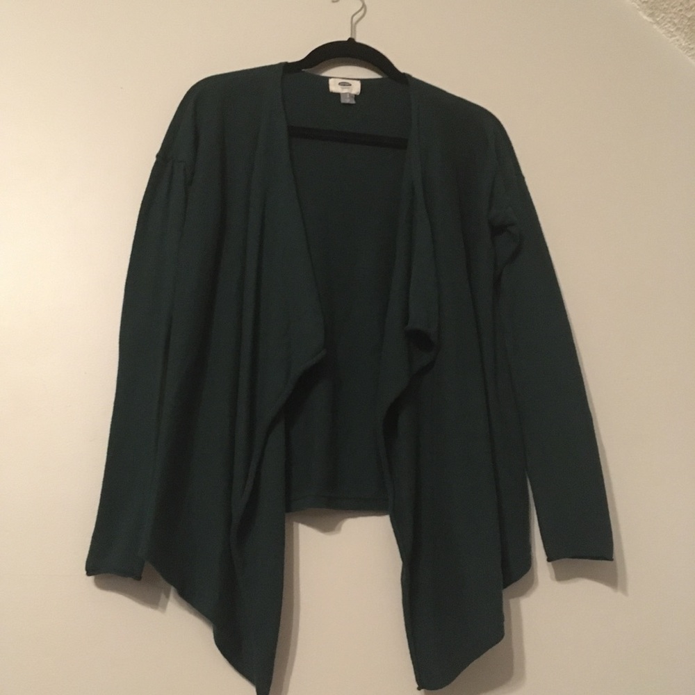 Forest green cardigan